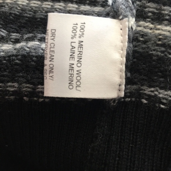 Trina Turk Women Sweater Wool Striped Turtleneck Gray Wide Sleeves 128012 Knit S - Picture 8 of 11